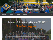 Tablet Screenshot of europeanscoutfoundation.com